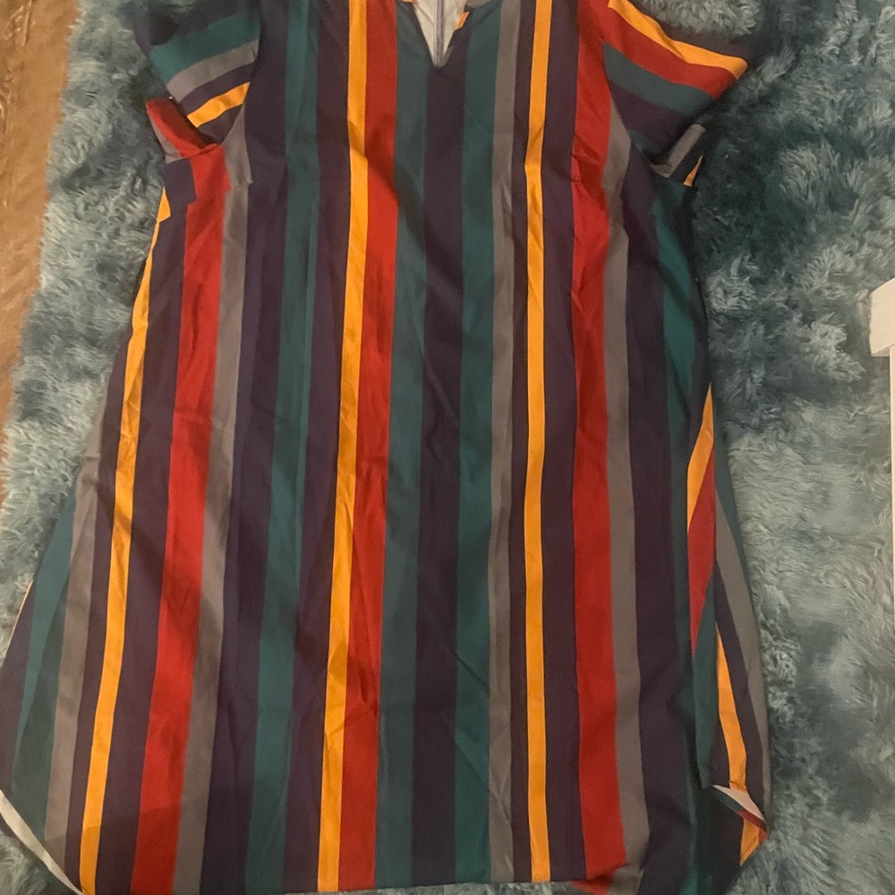 Colorful Striped Dress